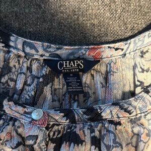 Chaps Multicolor Floral Top